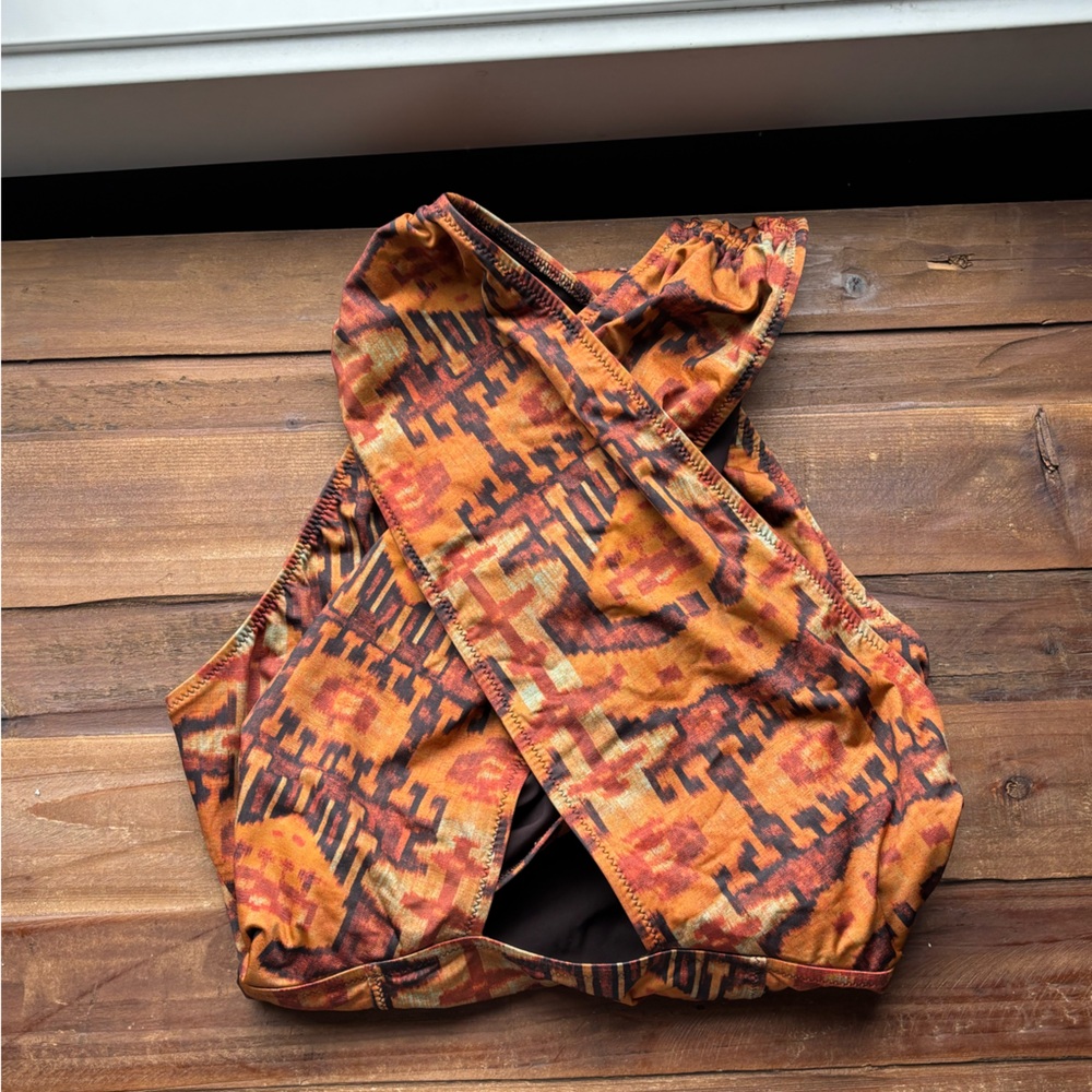 Ulla Johnson Brown Patterned One Piece Swimsuit - image 5